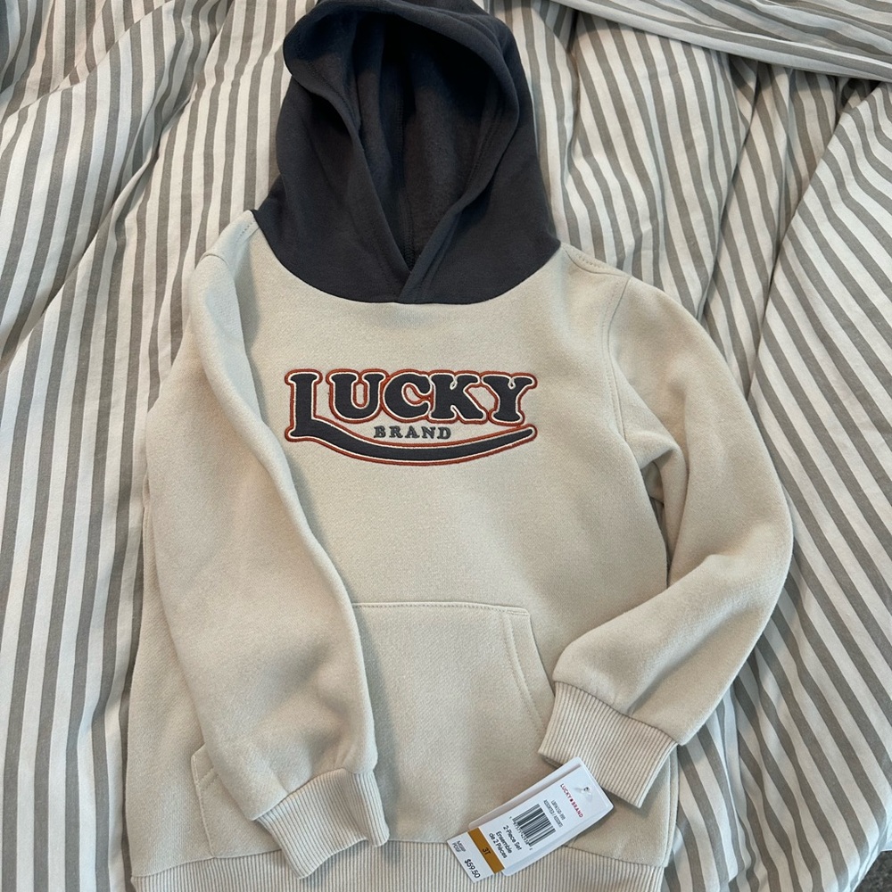Lucky Brand Kids' Beige and Dark Gray Hoodie (only)